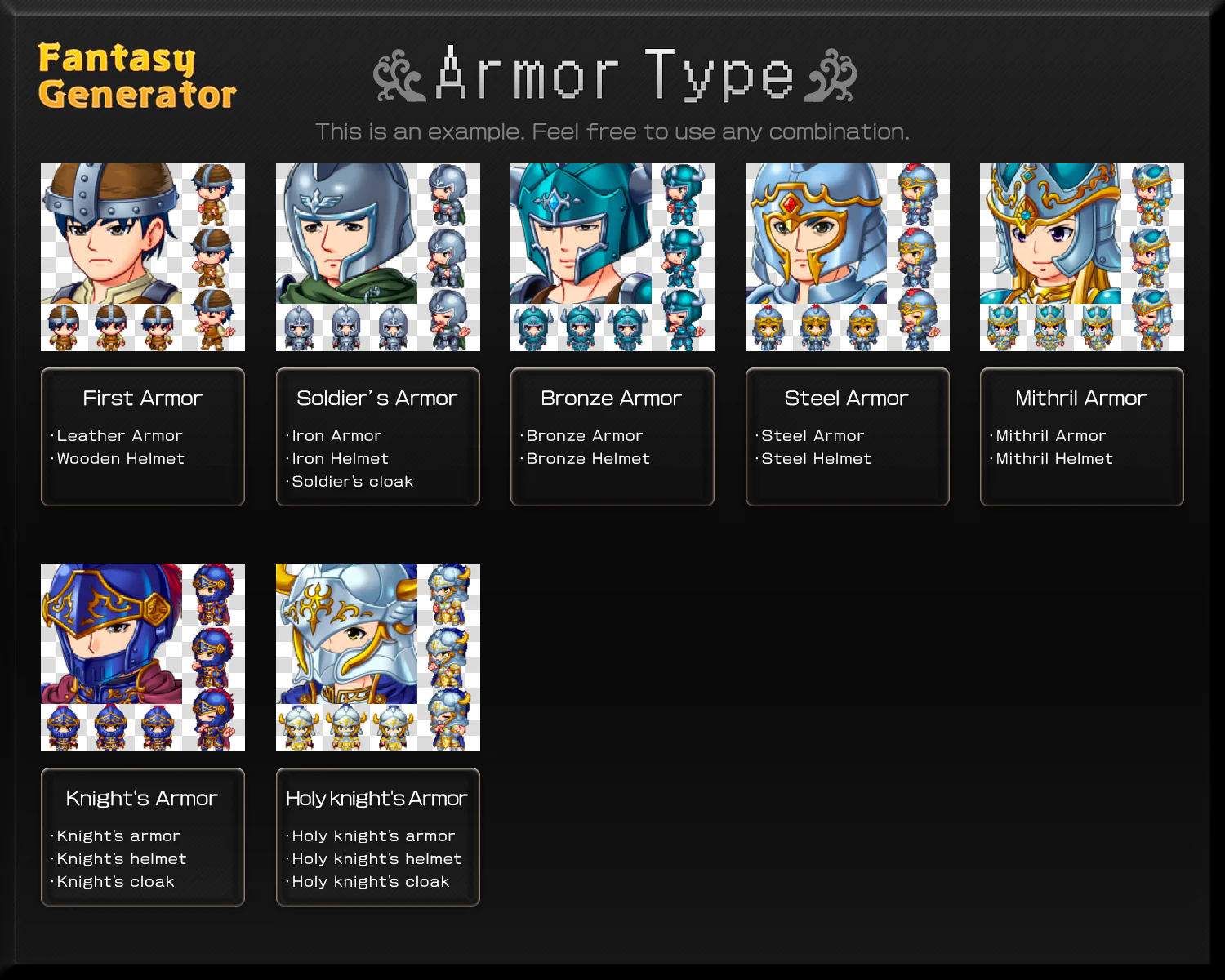 Fantasy Generator - Armor Parts Set - Image 3