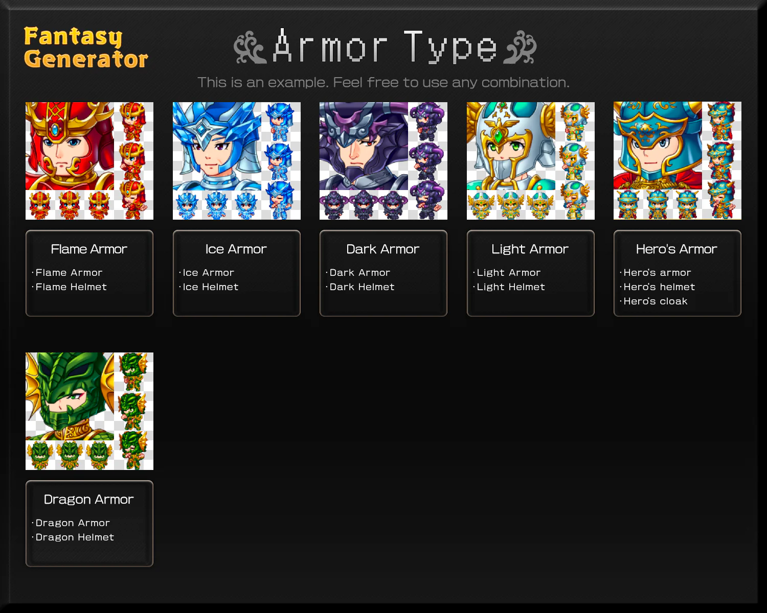 Fantasy Generator - Armor Parts Set - Image 4