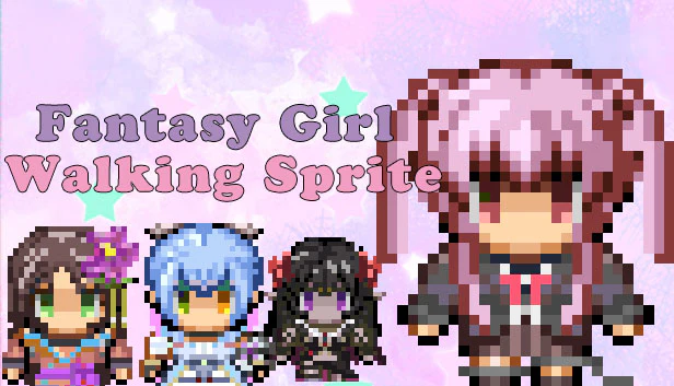 Fantasy Girl Walking Sprite