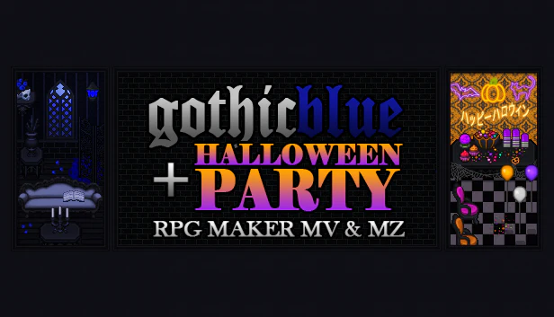 Gothic Blue Halloween Party