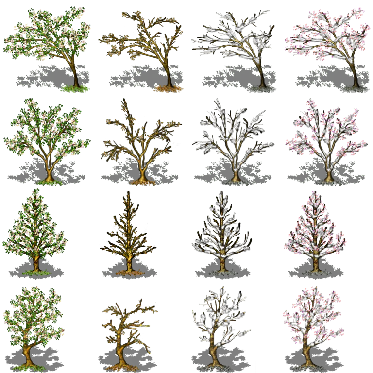Japanese Four Seasons - Tree Tiles - Image 8