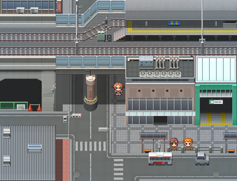 Japanese Modern Cityscape Tileset - Image 2