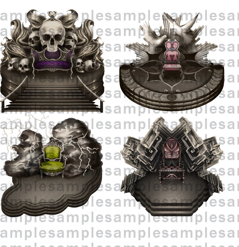 KR Elemental Dungeon Tileset - Dark Light Lightning Metal - Image 11