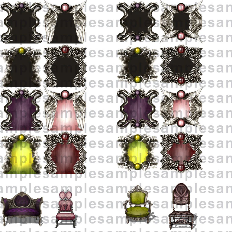 KR Elemental Dungeon Tileset - Dark Light Lightning Metal - Image 12