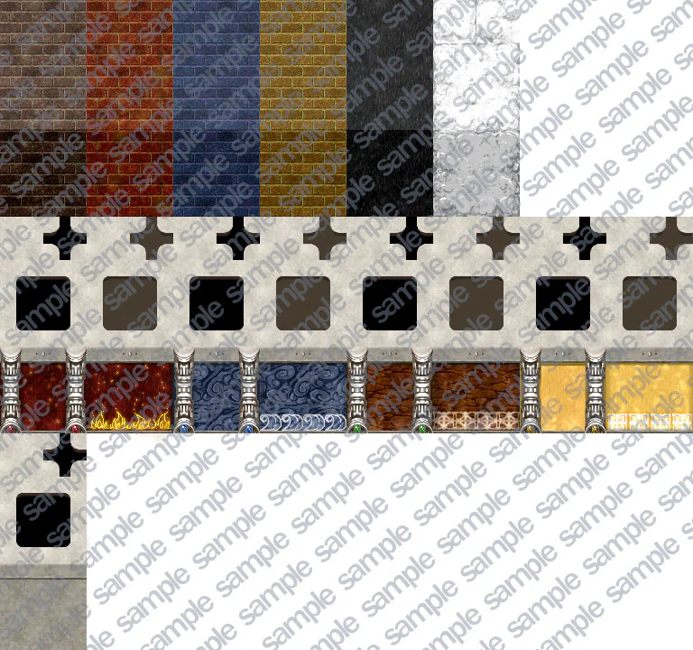 KR Elemental Dungeon Tileset - Fire Water Earth Wind - Image 11