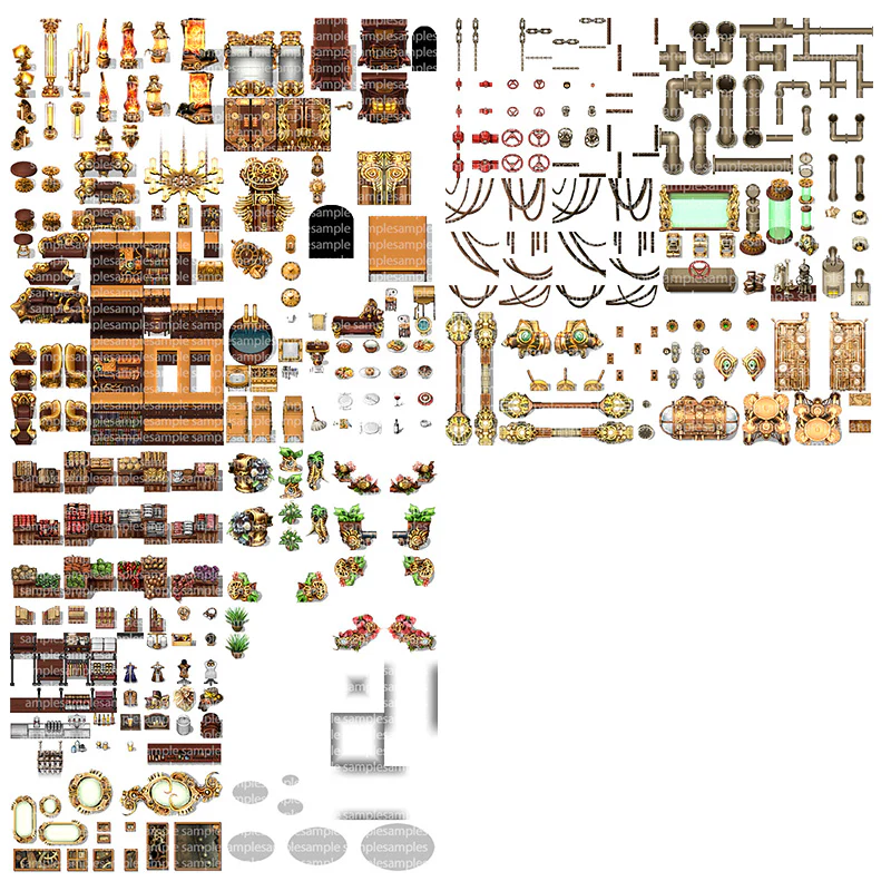 KR Steampunk Interior Tileset - Image 12
