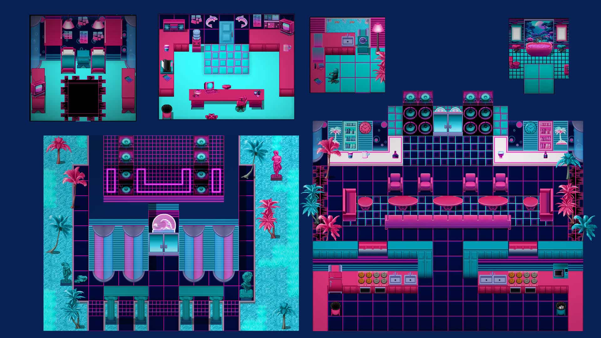KR Vaporwave Dreams Tileset - Image 3