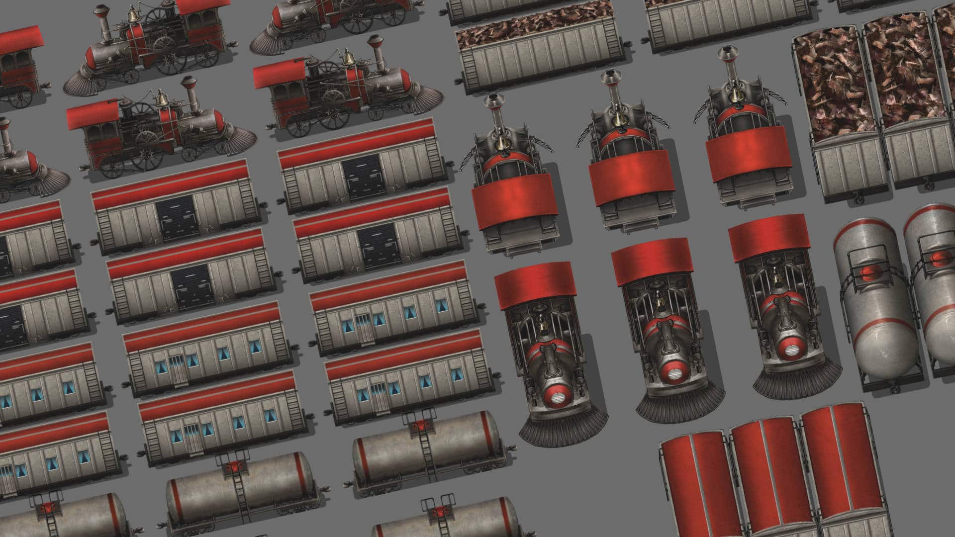 KR Vintage Steam Train Tileset - Image 3