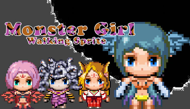 Monster Girl Walking Sprite