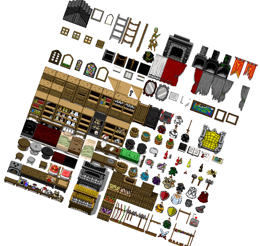 Pixel Pack 1 Characters - Faces - Tilesets - Image 7