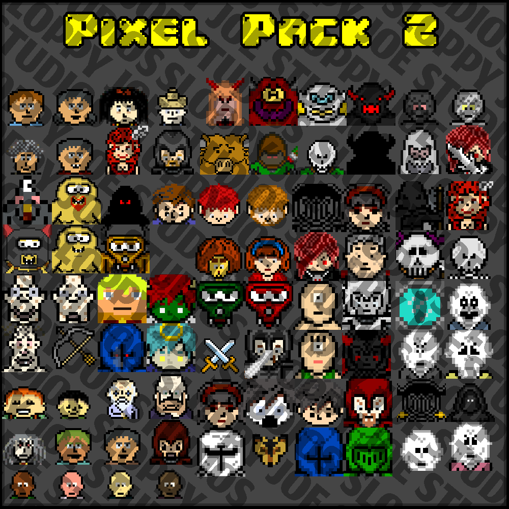 Pixel Pack 2 Characters - Faces - Sideview Enemies - Image 4