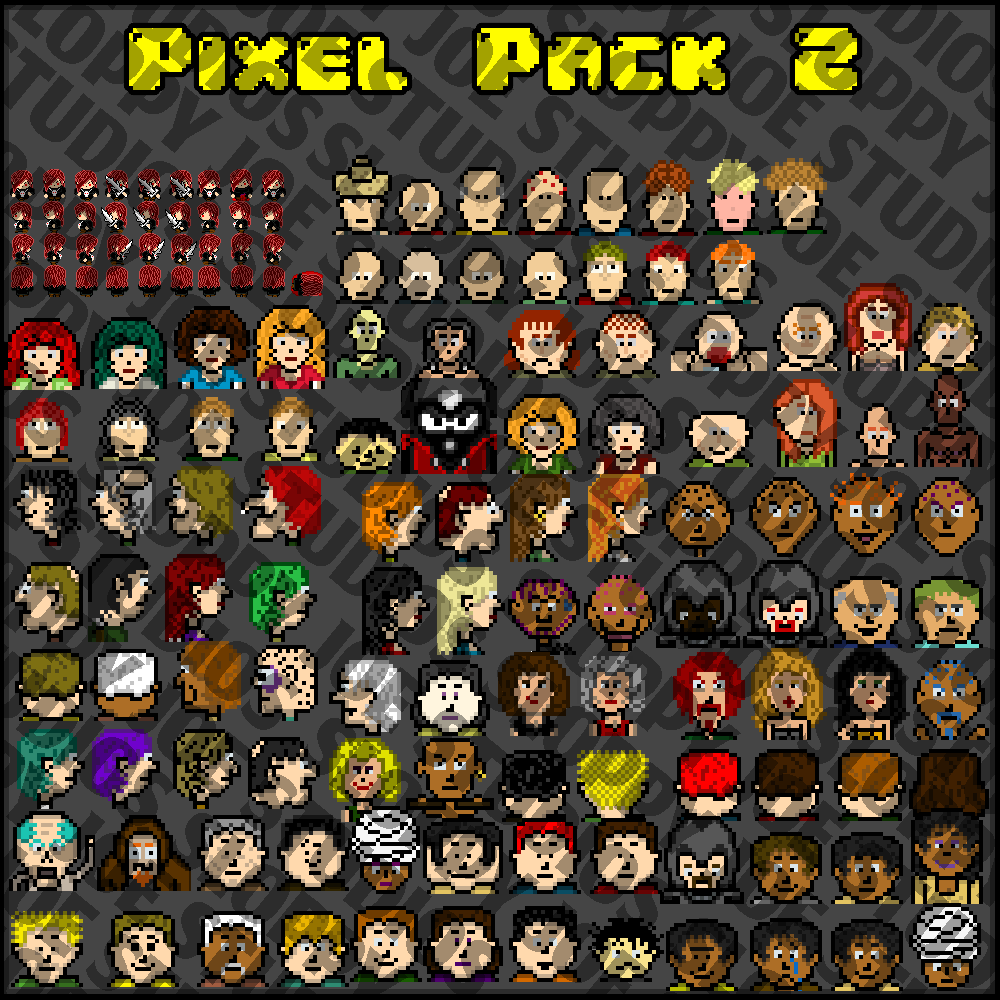 Pixel Pack 2 Characters - Faces - Sideview Enemies - Image 5