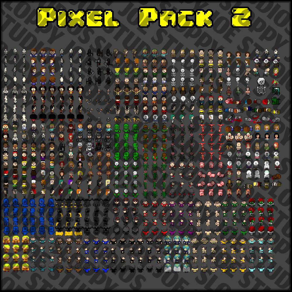 Pixel Pack 2 Characters - Faces - Sideview Enemies - Image 7