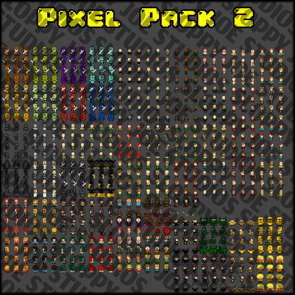 Pixel Pack 2 Characters - Faces - Sideview Enemies - Image 9