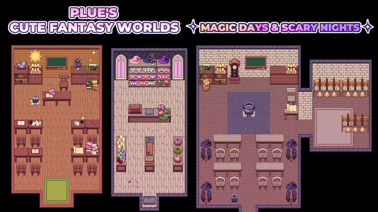 Plue's Cute Fantasy Worlds - Magic Days & Scary Nights - Image 2