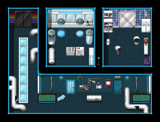 Sci-Fi and Modern Tileset - Interior - Image 2