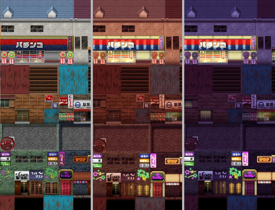 SERIALGAMES Living Good City Tileset - 80's Scene SET - Image 8