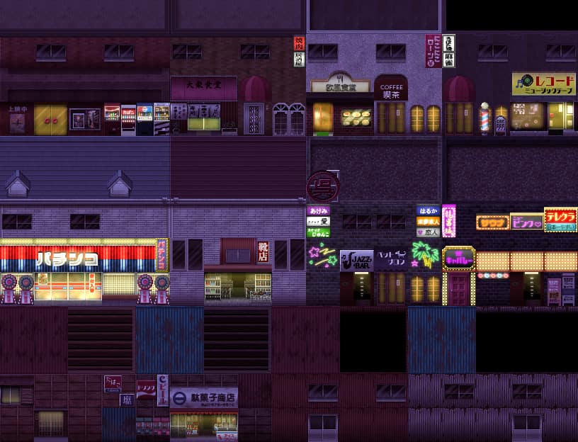 SERIALGAMES Living Good City Tileset - 80's Scene SET - Image 9