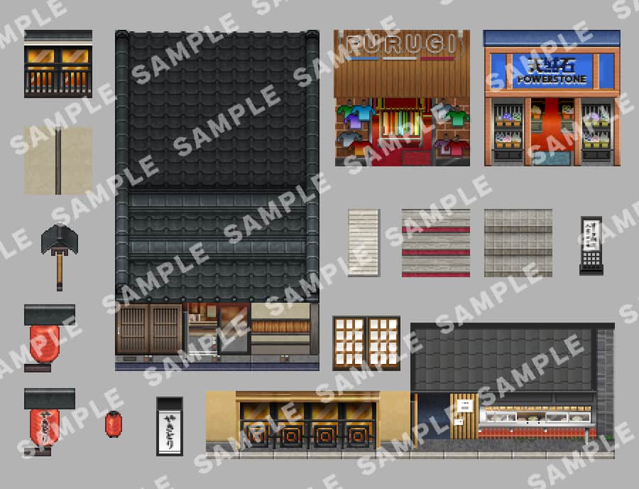 SERIALGAMES Living Good City Tileset - Local Shops Set - Image 10