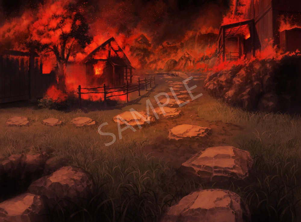 TOKIWA GRAPHICS Battle BG No.1 Village/Field - Image 3