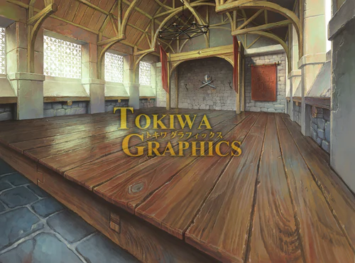 TOKIWA GRAPHICS Battle BG No.5 Training Hall/Roadway - Image 2