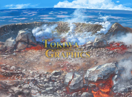 TOKIWA GRAPHICS Battle BG No.6 Volcano/Deep Forest - Image 2