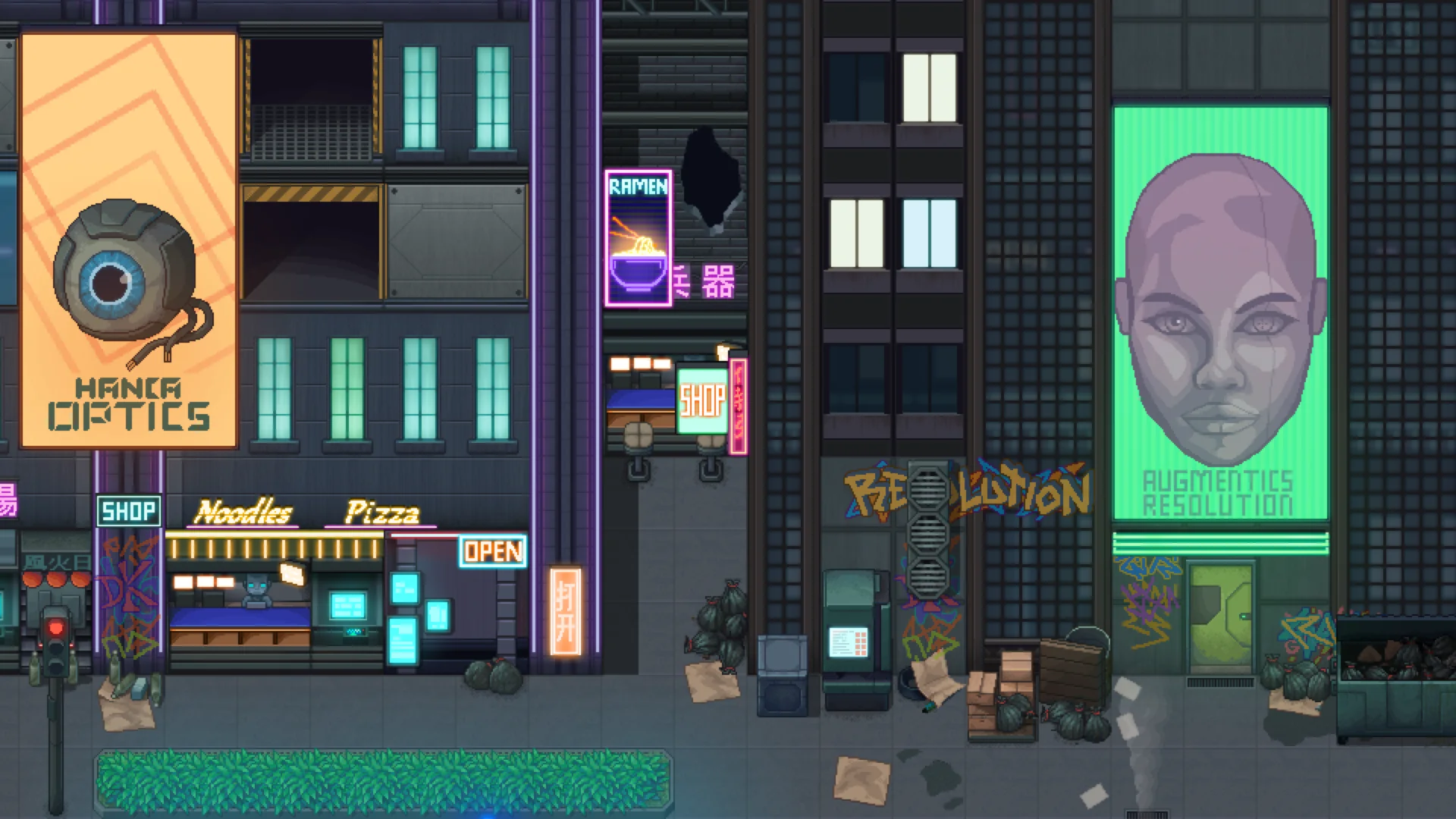 Winlu Cyberpunk Tileset - Exterior - Image 4