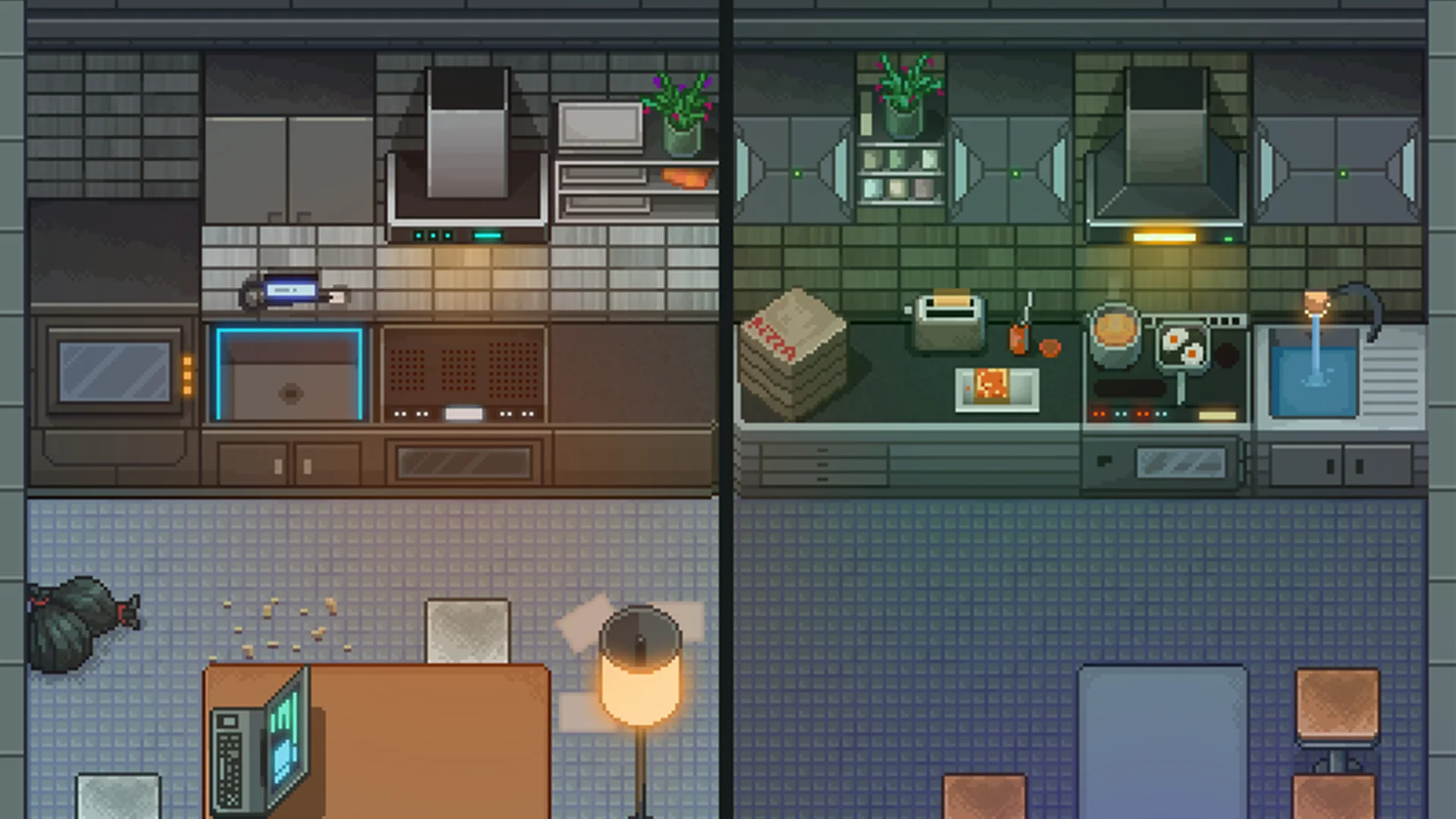 Winlu Cyberpunk Tileset - Interior - Image 3