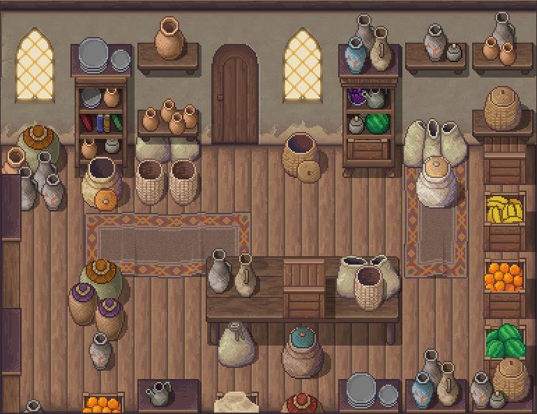 Winlu Fantasy Tileset - Desert Interior - Image 9