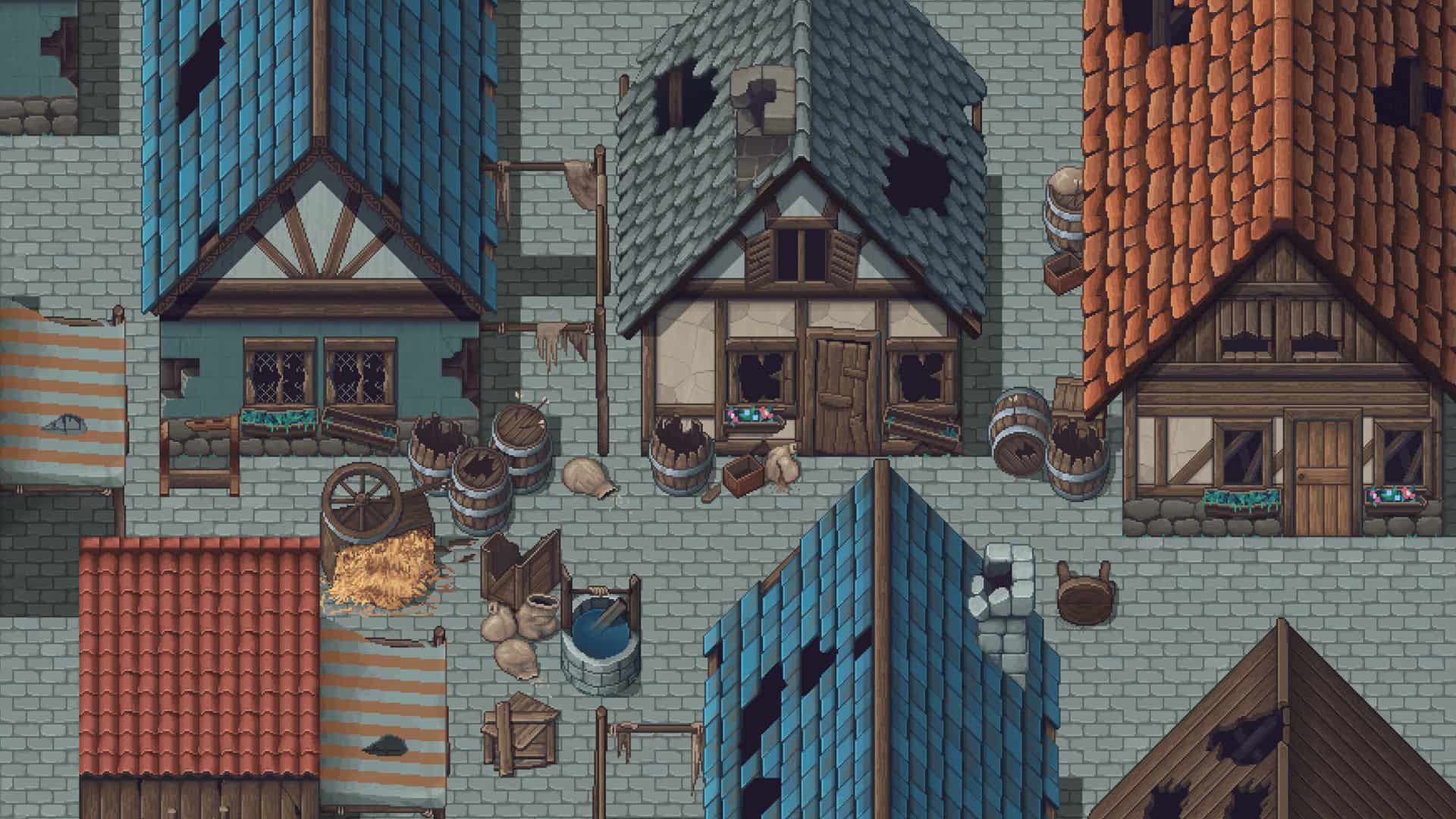 Winlu Fantasy Tileset - Destroyed Exterior - Image 3