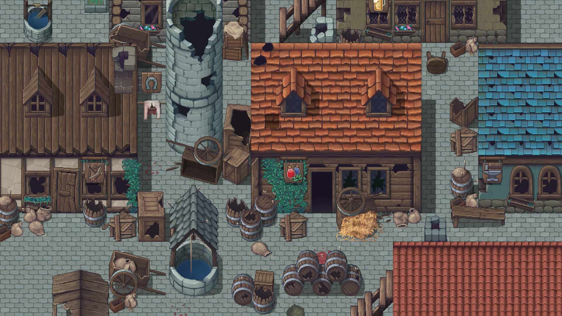 Winlu Fantasy Tileset - Destroyed Exterior - Image 4