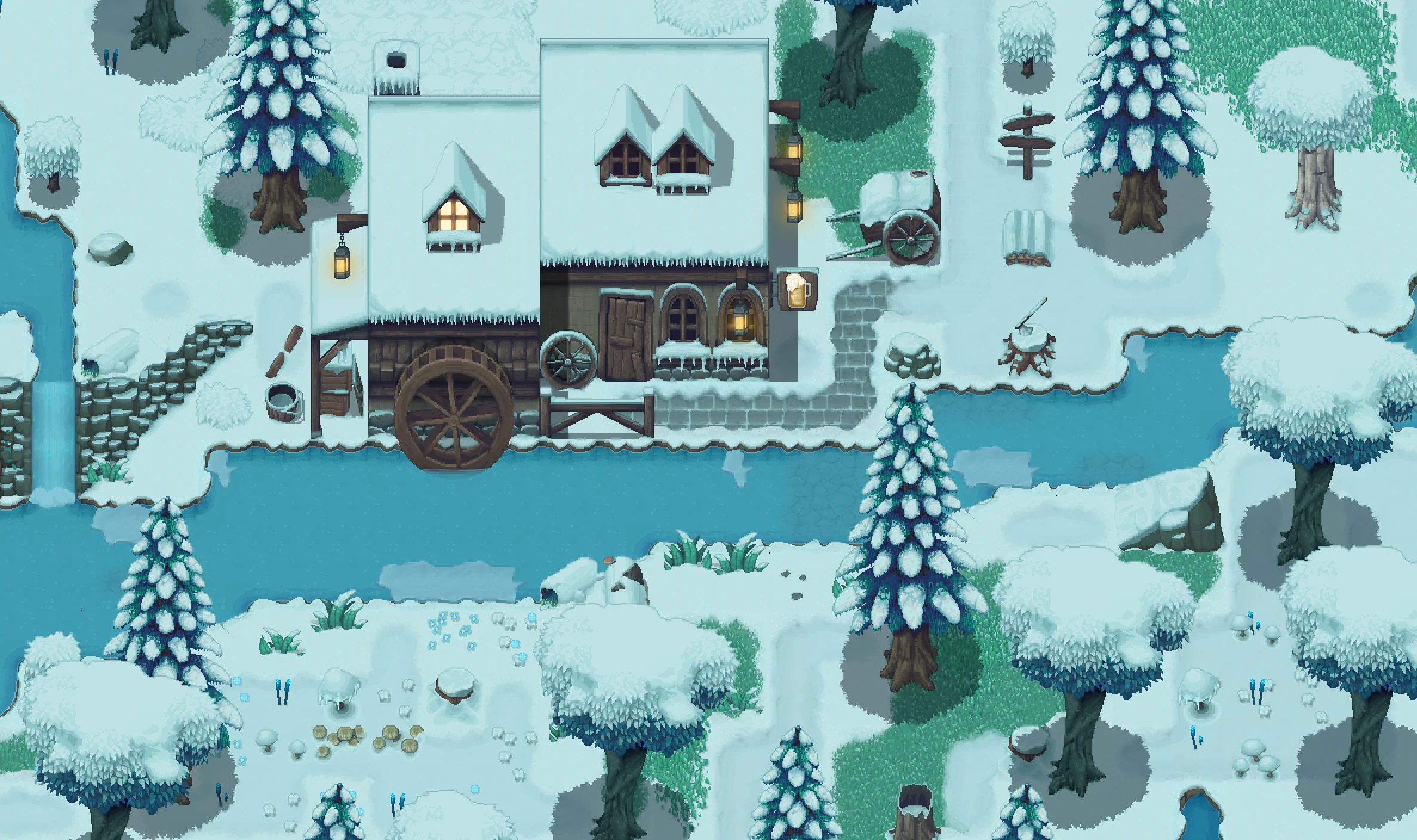 Winlu Fantasy Tileset - Exterior Winter - Image 4