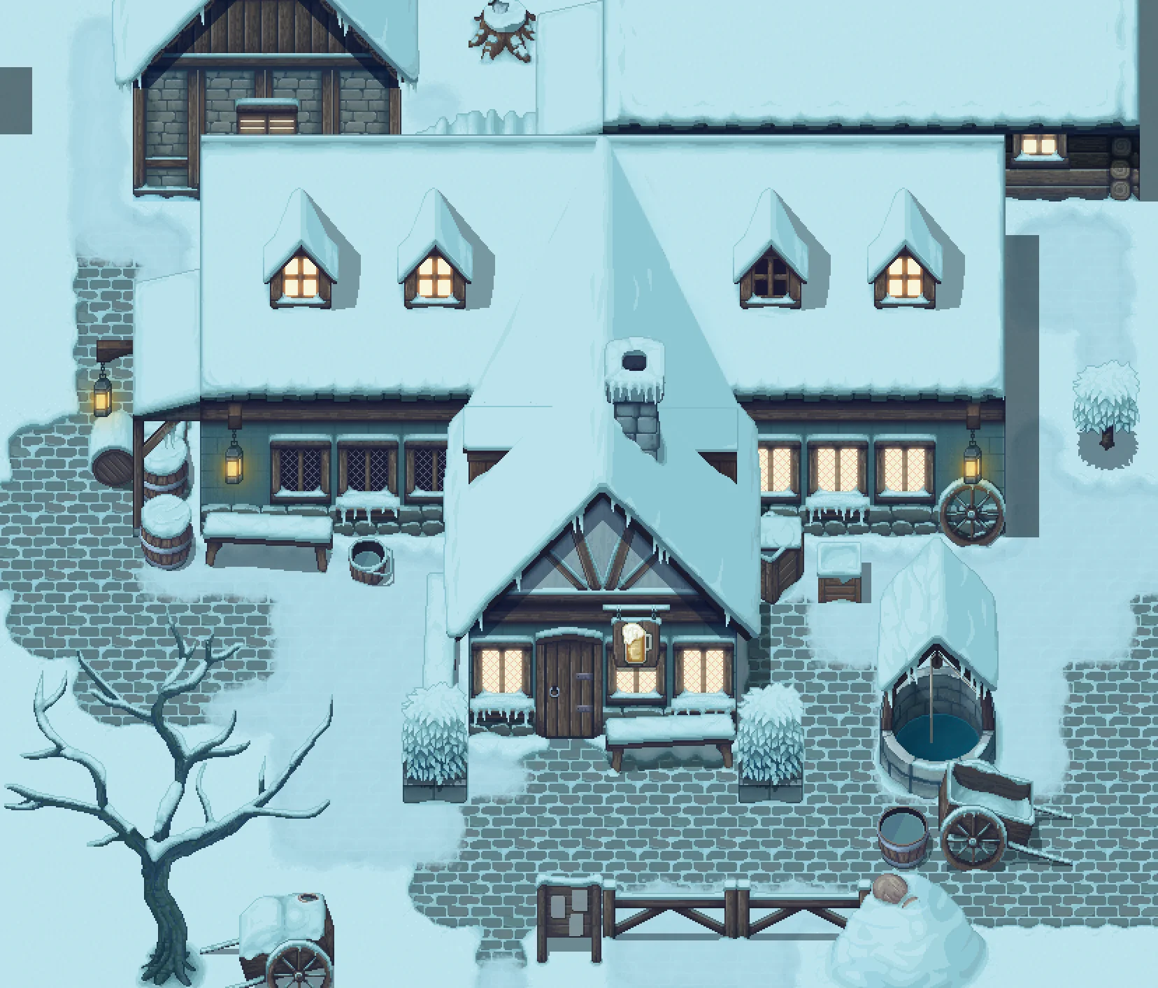 Winlu Fantasy Tileset - Exterior Winter - Image 6