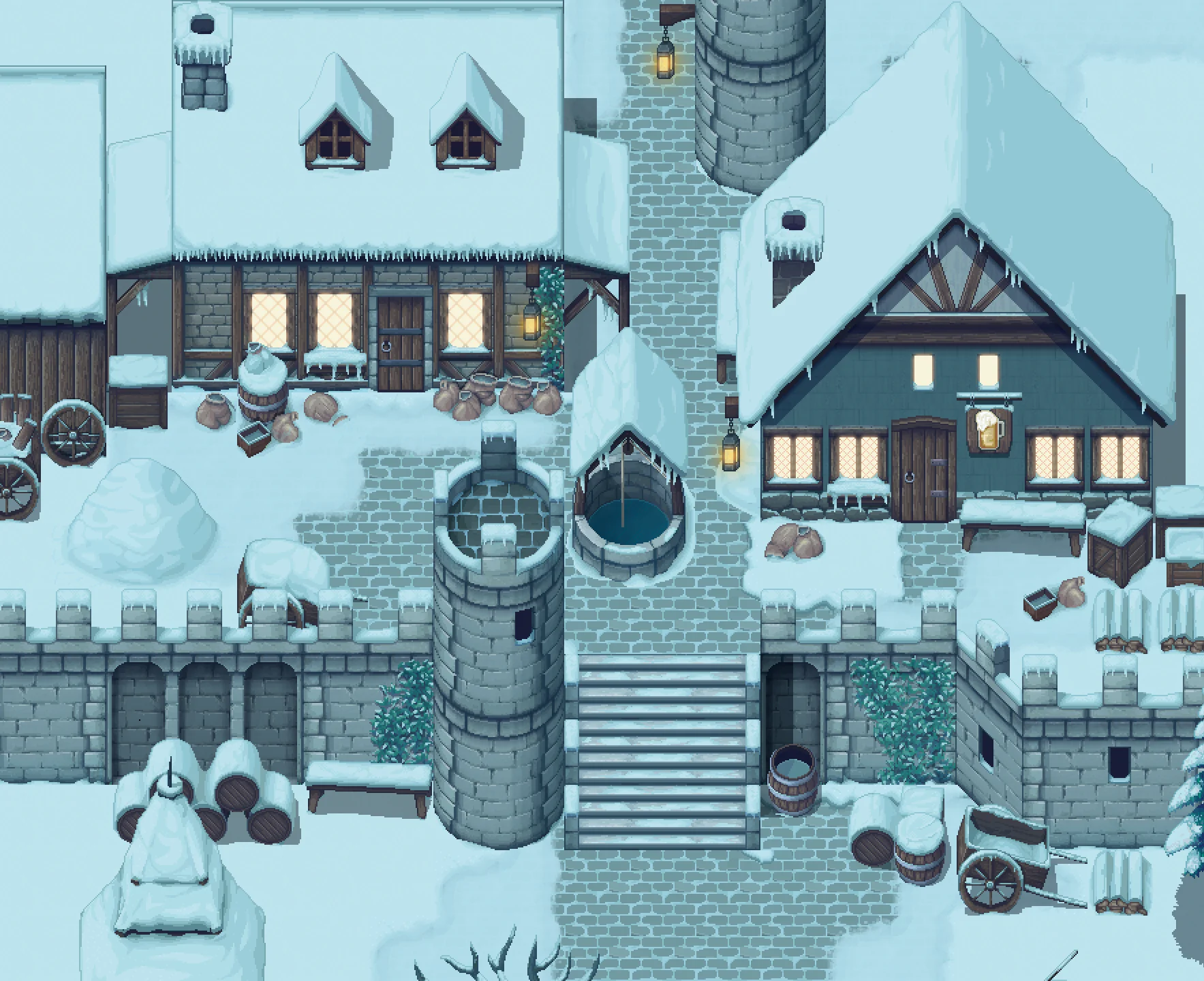 Winlu Fantasy Tileset - Exterior Winter - Image 7