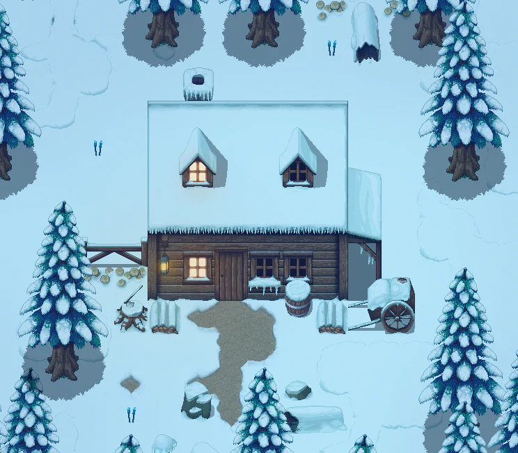 Winlu Fantasy Tileset - Exterior Winter - Image 9
